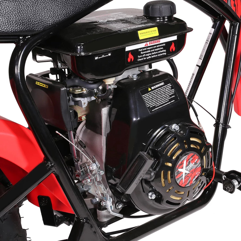 Mini Bike Gas Powered Pocket Rocket Motorcycle Red Black a7