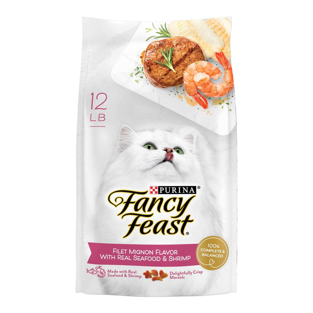 Fancy Feast Dry Cat Food Filet Mignon Flavor with Seafood &amp; Shrimp - Pet Supplies online store