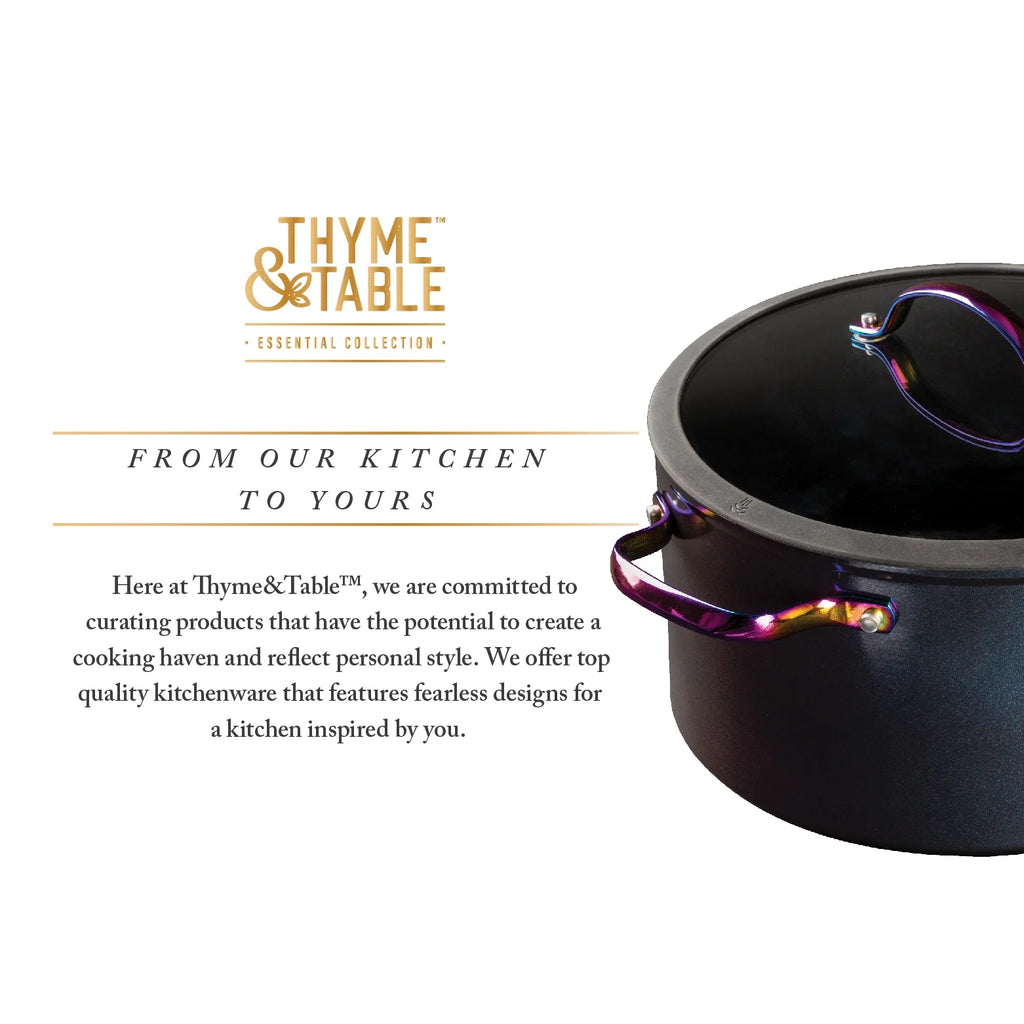 Non-Stick 12-Piece Cookware Set, Black Rainbow k7m