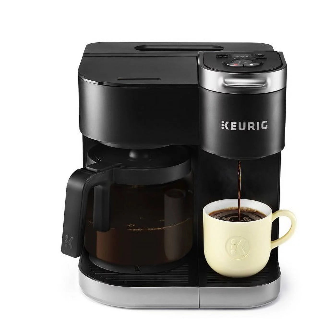 Keurig K-Duo Single Serve and Carafe Coffee Maker with 12 K-Cups (Black)