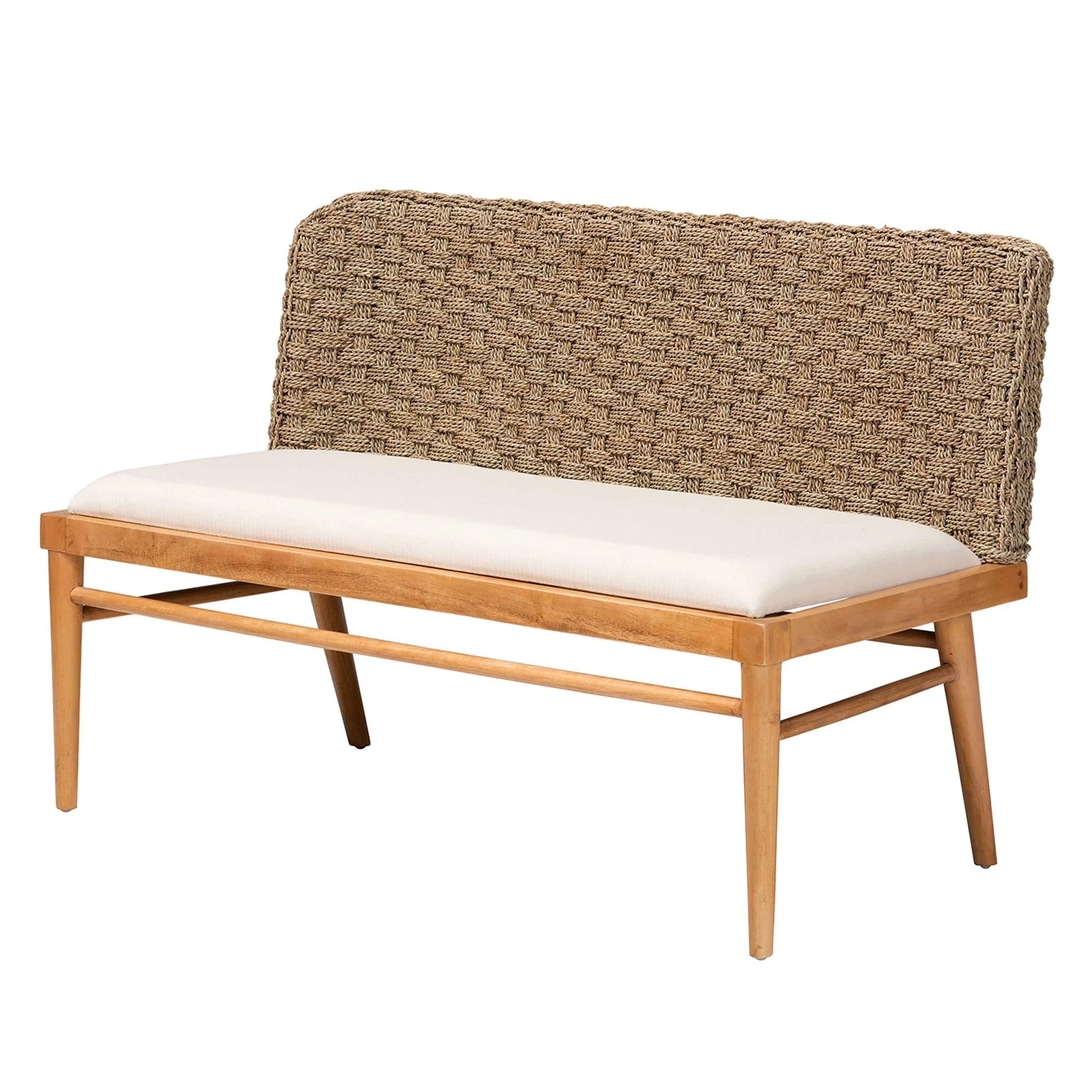 Boho Dining Banquette Set 2-Piece Brown k7
