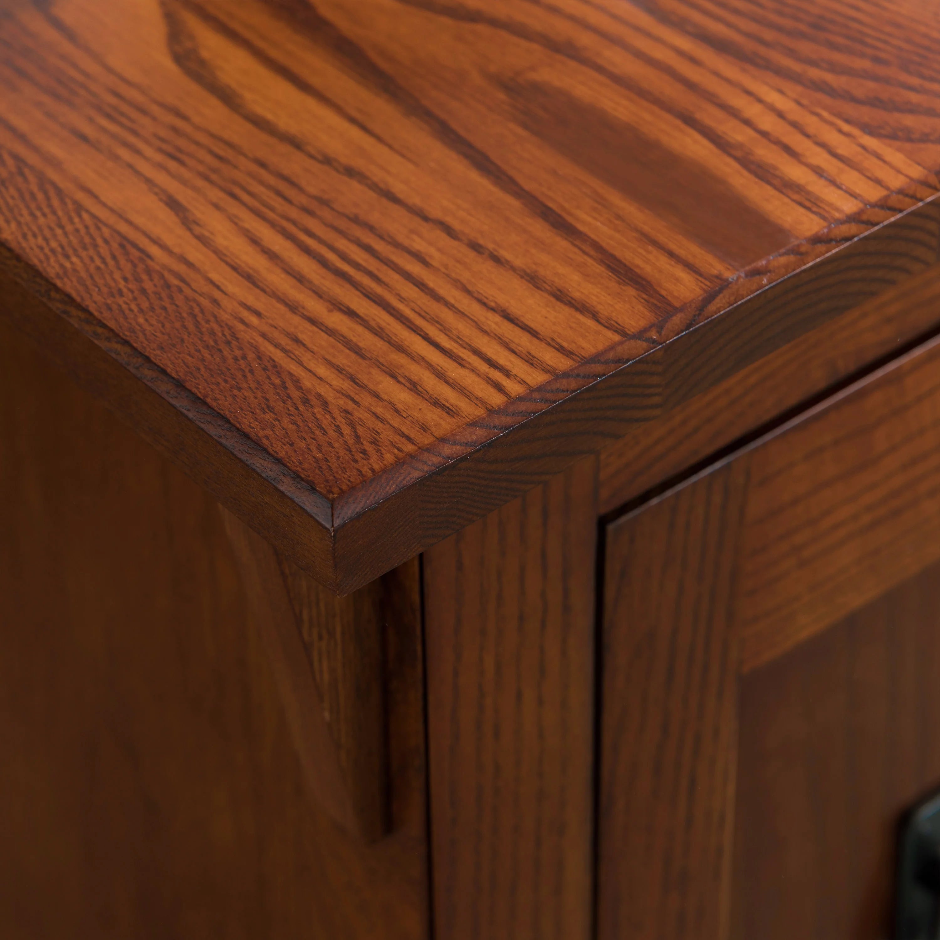 Solid Wood End Table with Storage Shelf for Living Room Bedroom Printer Stand k7m