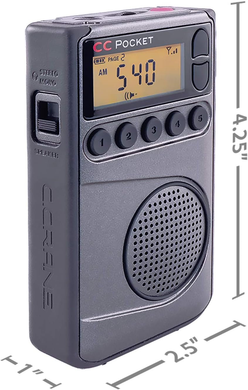 AM FM NOAA Weather Radio with Clock and Sleep Timer k7x