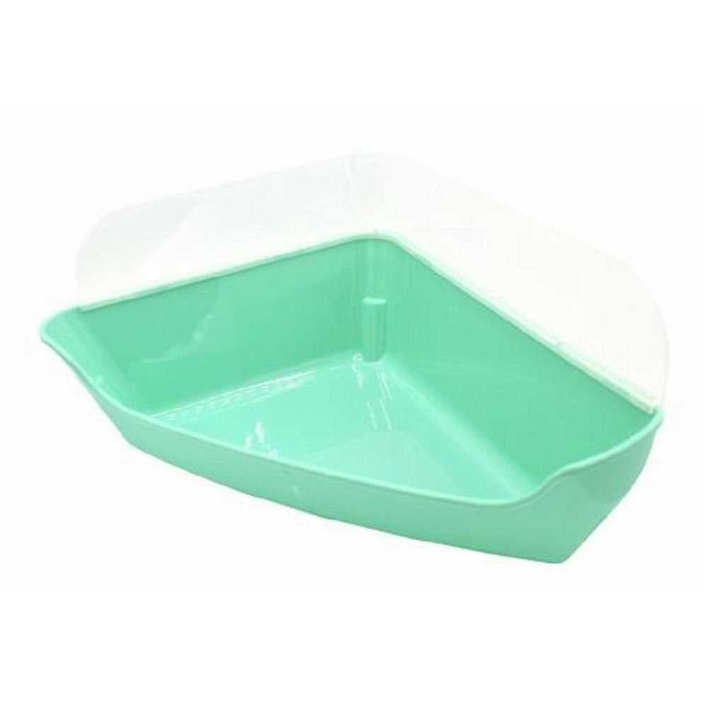 Pet Corner Litter Pan with Removable Shield a7