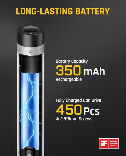 Mini Electric Screwdriver Set 50-in-1 Magnetic Bits Grey k7q