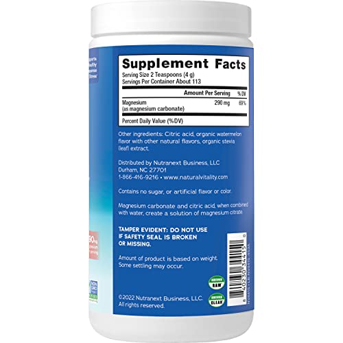 Magnesium Citrate Supplement Drink Mix Powder, Unflavored, 16 oz k7