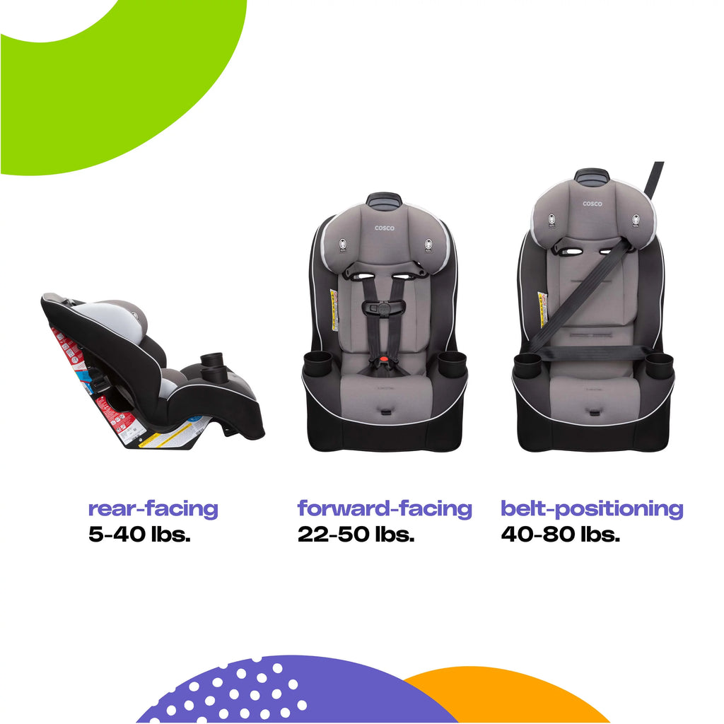 Cosco Kids Easy Elite All-in-One Convertible Car Seat Sleet k7