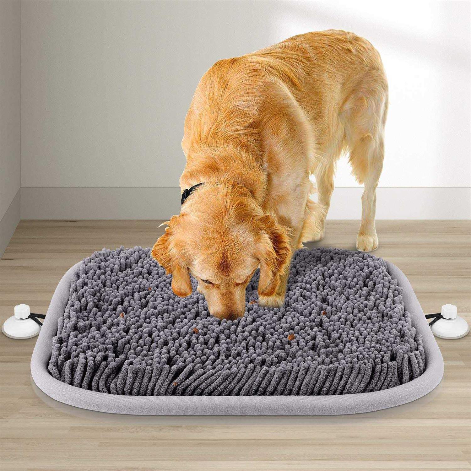 Rundik Snuffle Mat for Dogs, 17'' x 21'' Dog Sniffing Interactive Feeding Game Boredom, Puzzle Toys Encourages Natural Foraging Skills and Stress Relief - Pet Supplies online store
