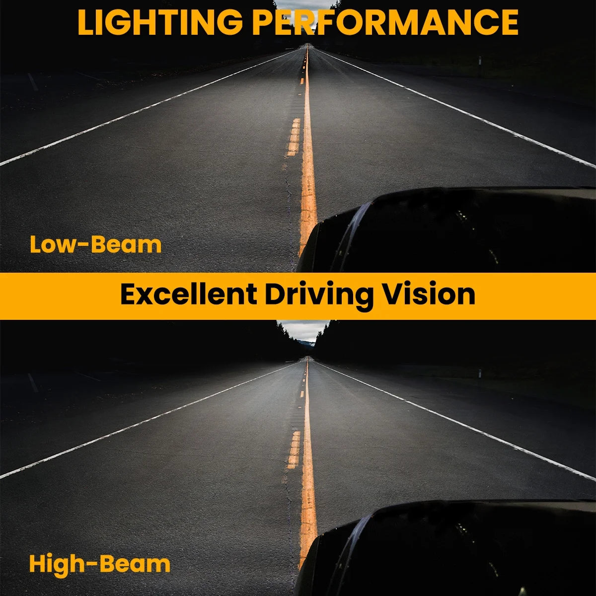 LED Projector Headlights Black Pair for Ford Focus 2000-2004 q7
