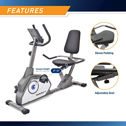 Magnetic Recumbent Exercise Bike with 8 Resistance Levels k7