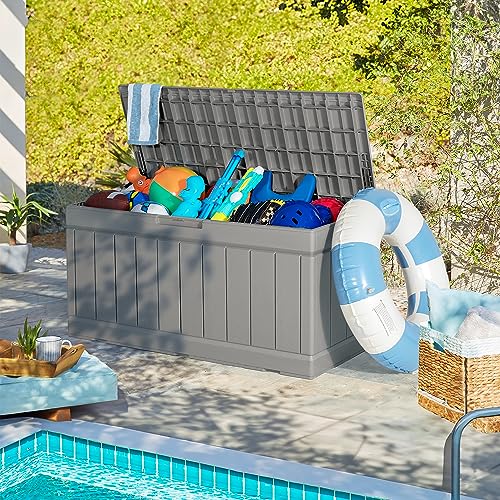 Outdoor Resin Deck Box Storage 85 Gallon a7
