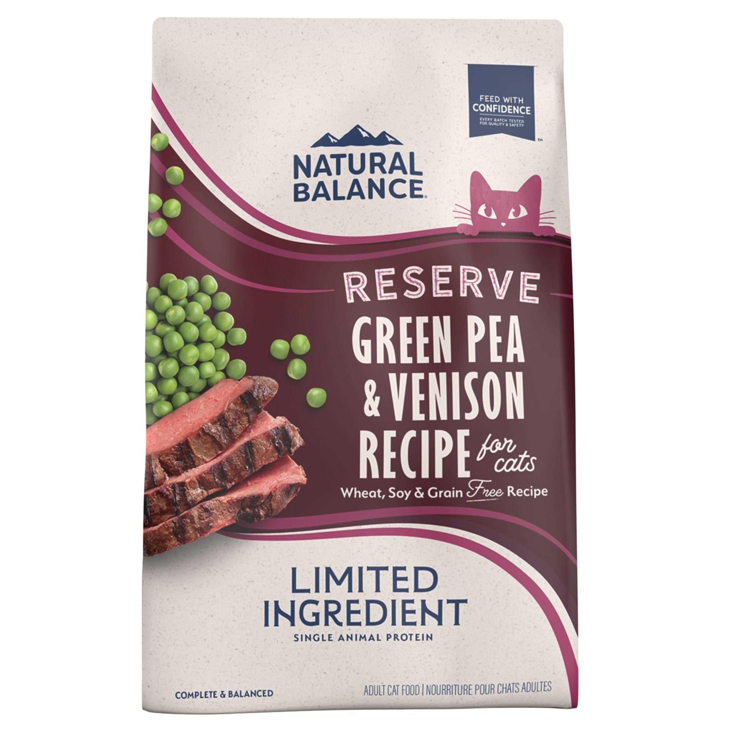 Natural Balance Reserve Limited Ingredient Grain Free Green Pea &amp; Venison Dry Cat Food - Pet Supplies online store