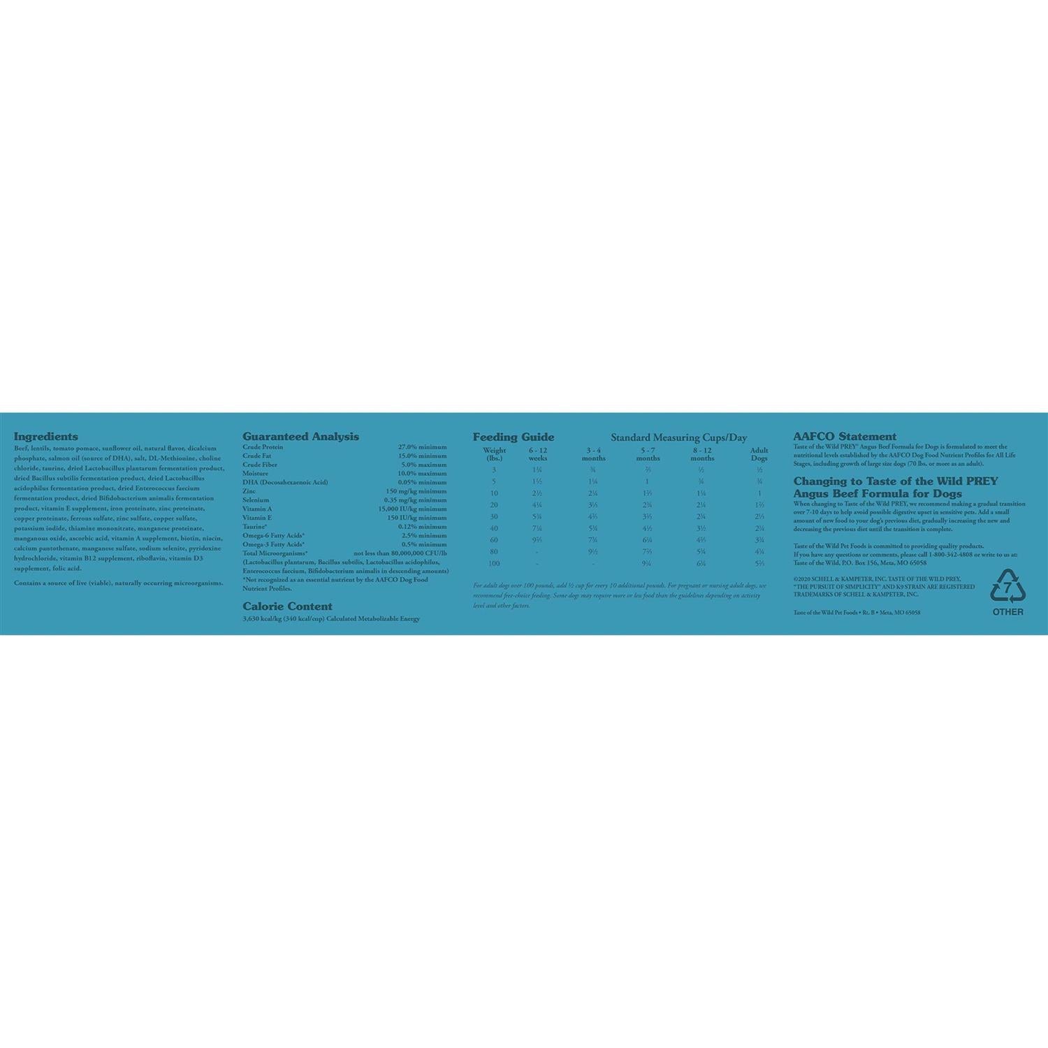 Angus Beef Dog Food k7