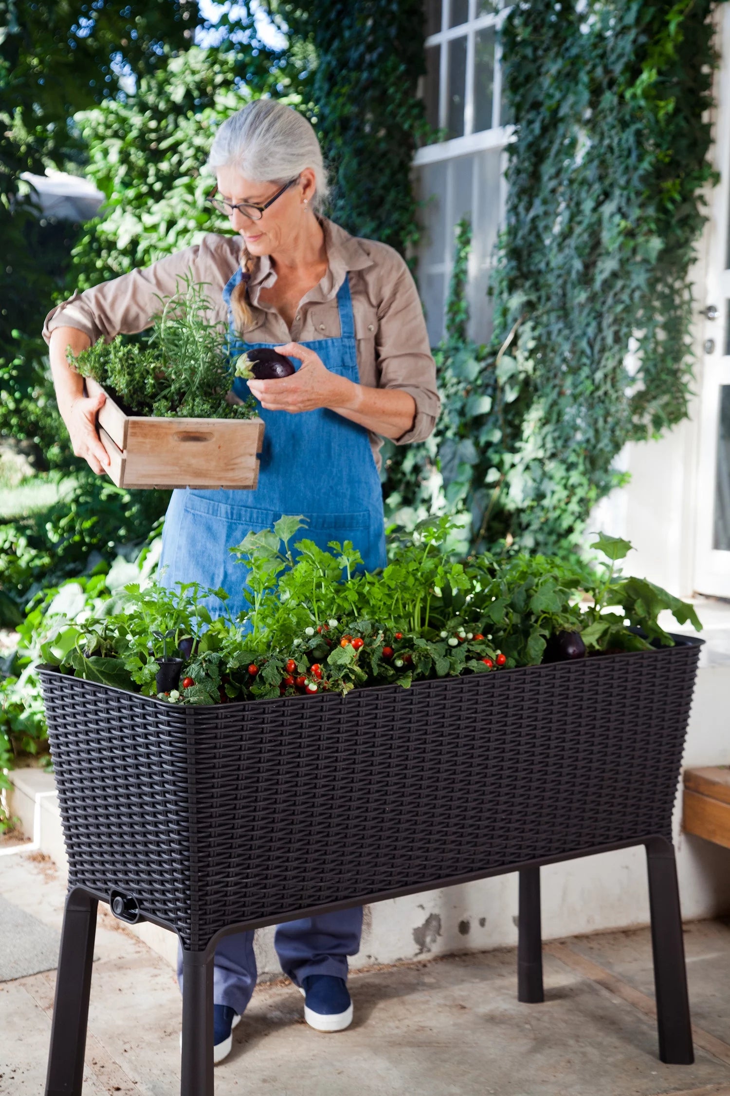 Elevated Garden Bed Anthracite a7