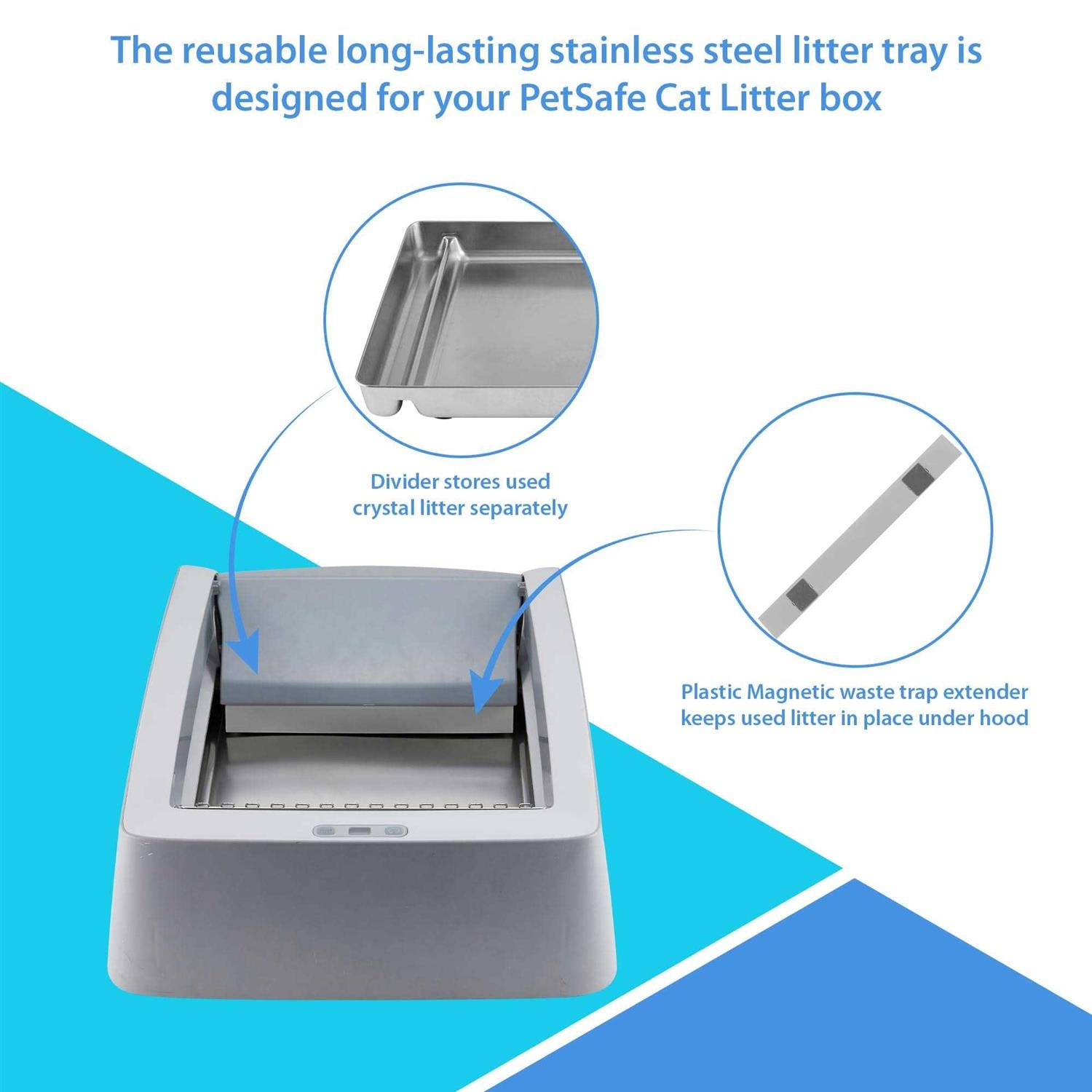 Stainless Steel Reusable Cat Litter Tray k7m