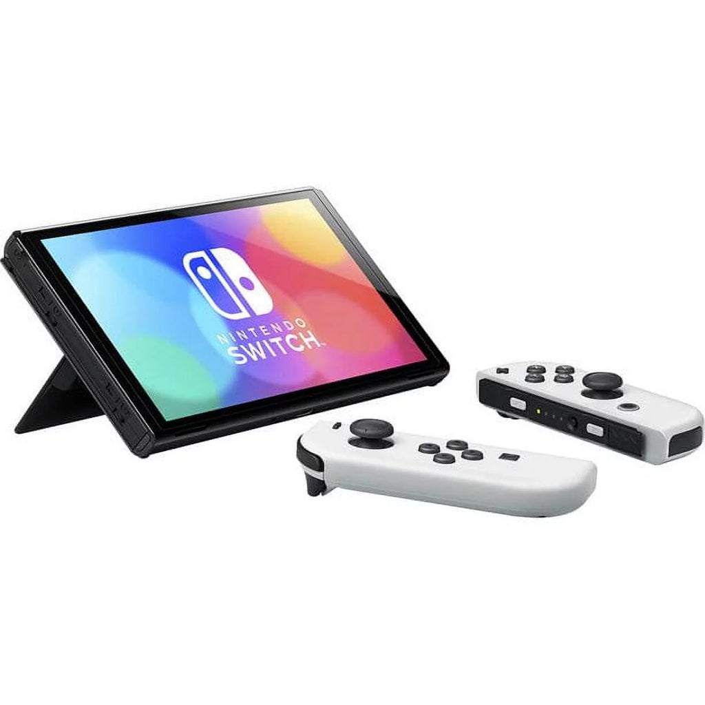 Nintendo Switch OLED 64GB Console White Joy Con a7