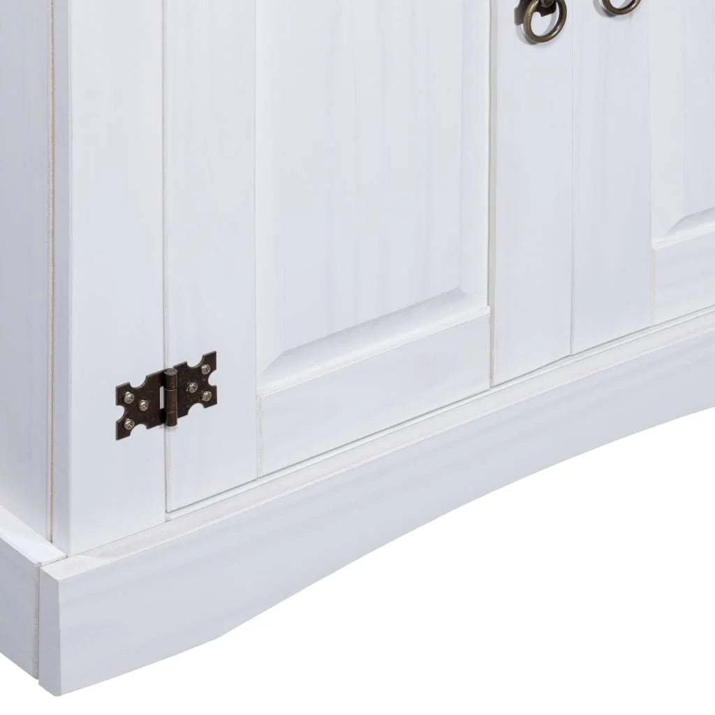 Cupboard Mexican Pine Corona White 31.5x15.7x66.9 a7