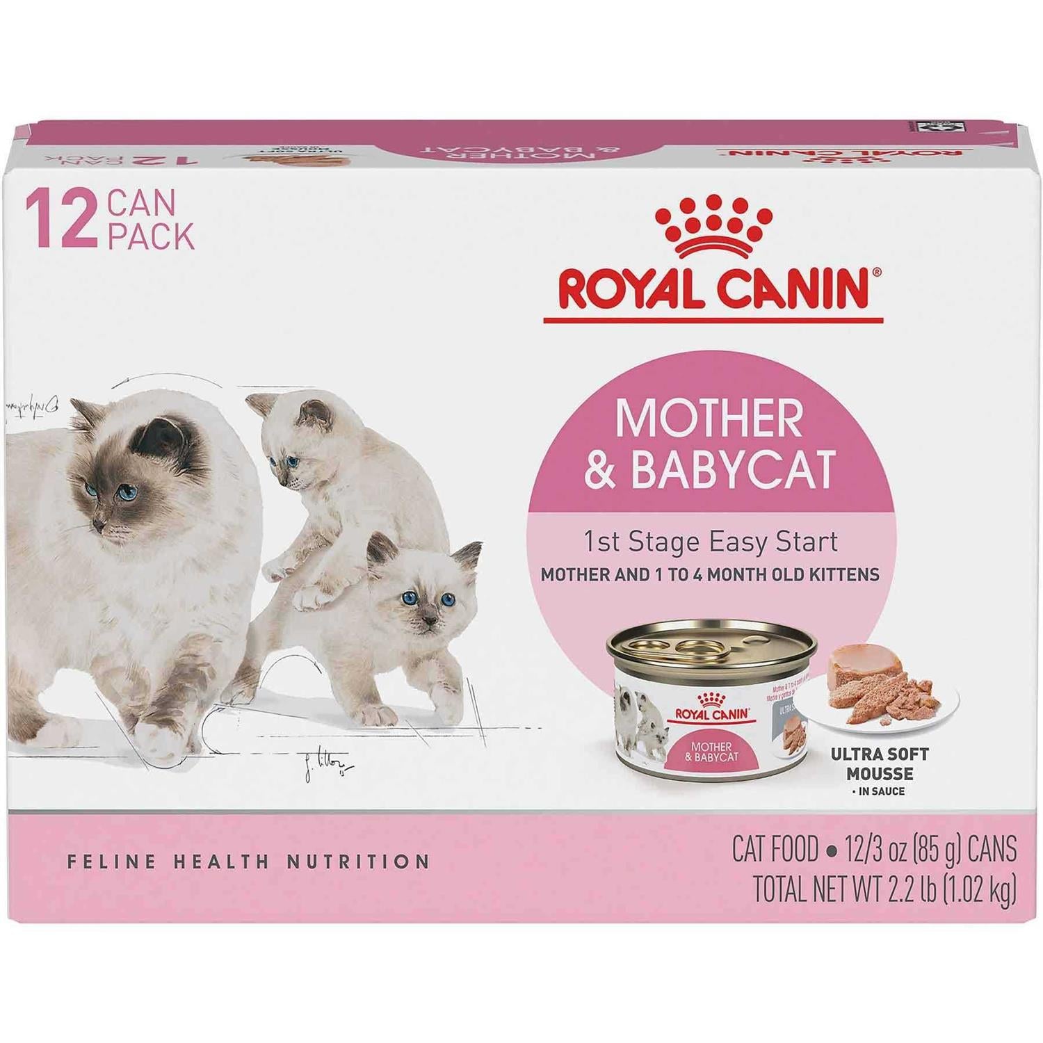 Royal Canin Mother &amp; Babycat Ultra Soft Mousse in Sauce Canned Cat Food - Pet Supplies online store