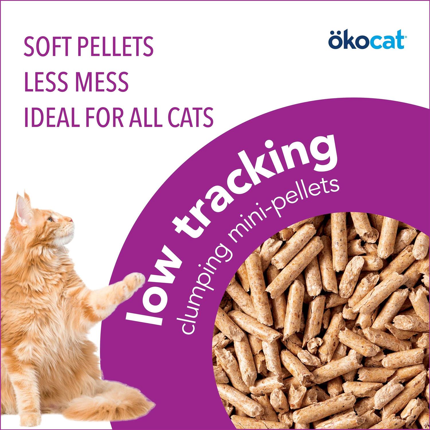 Wood Cat Litter Clumping Mini Pellets Low Tracking a7