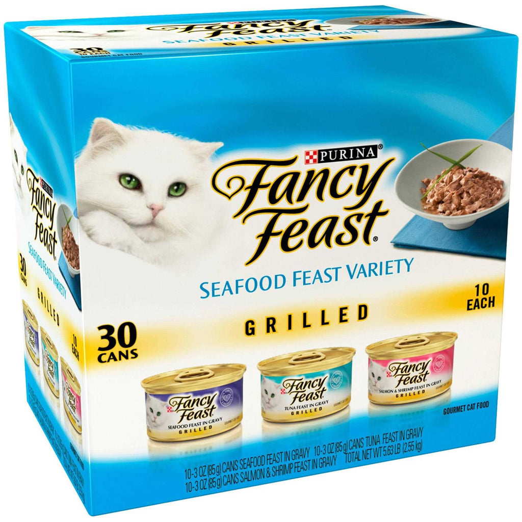 Wet Cat Food Variety Pack Seafood Grilled Collection k7p