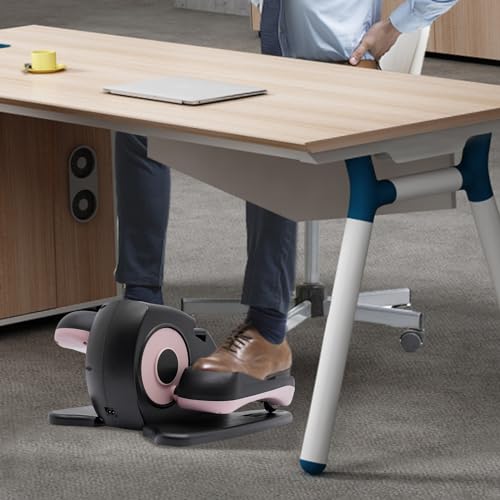 Seated Pedal Exerciser for Seniors Under Desk Mini Elliptical Machine k7q