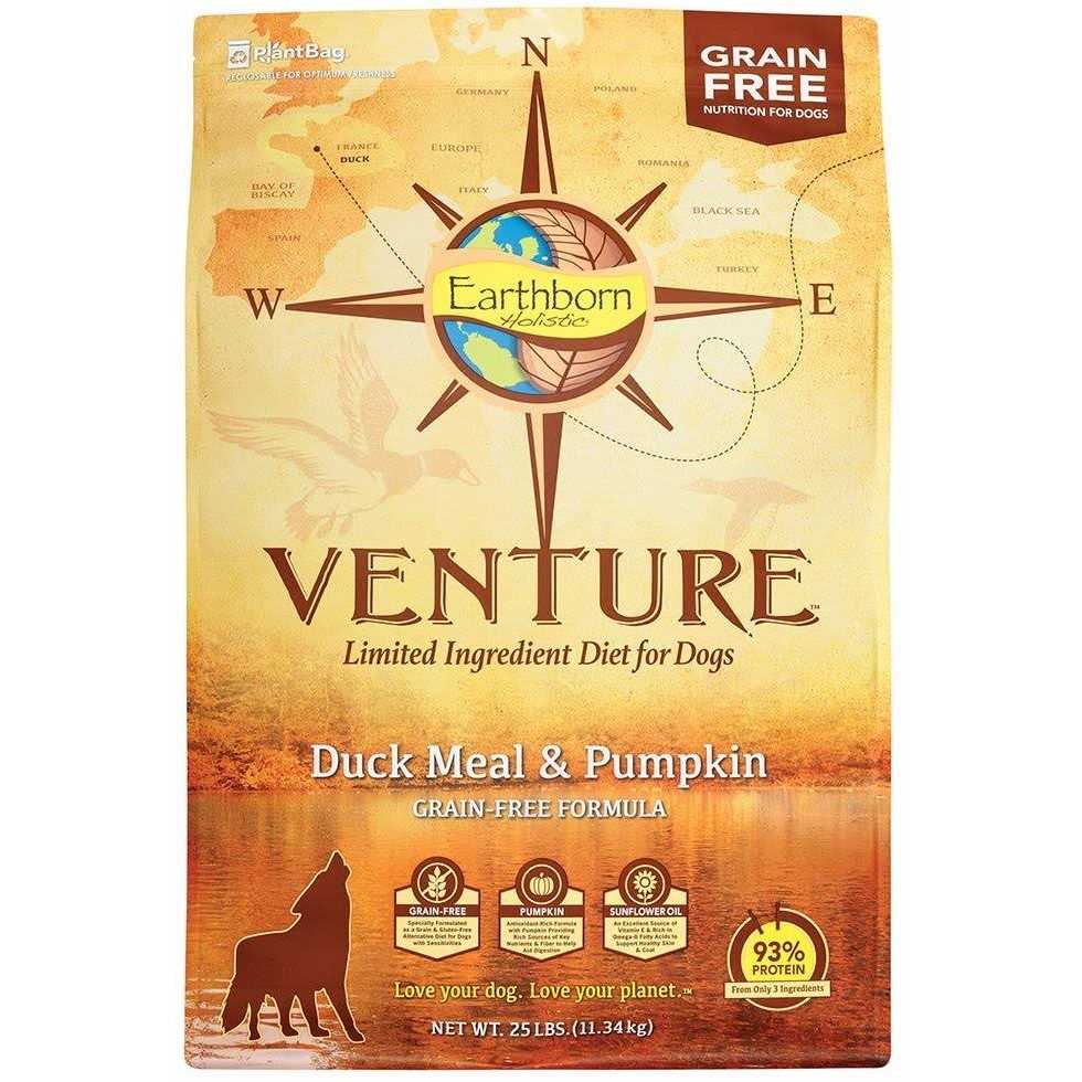 Earthborn Holistic Venture Duck Meal &amp; Pumpkin Grain Free Dry Dog Food - Pet Supplies online store
