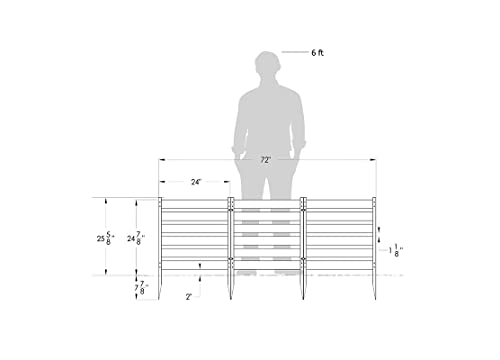 Vinyl Garden Fence Kit 3 Panels a7