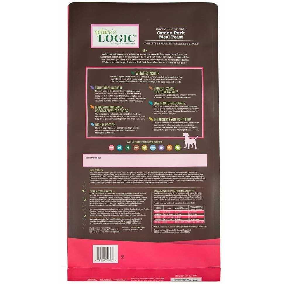 Dry Dog Food Pork Meal Feast k7