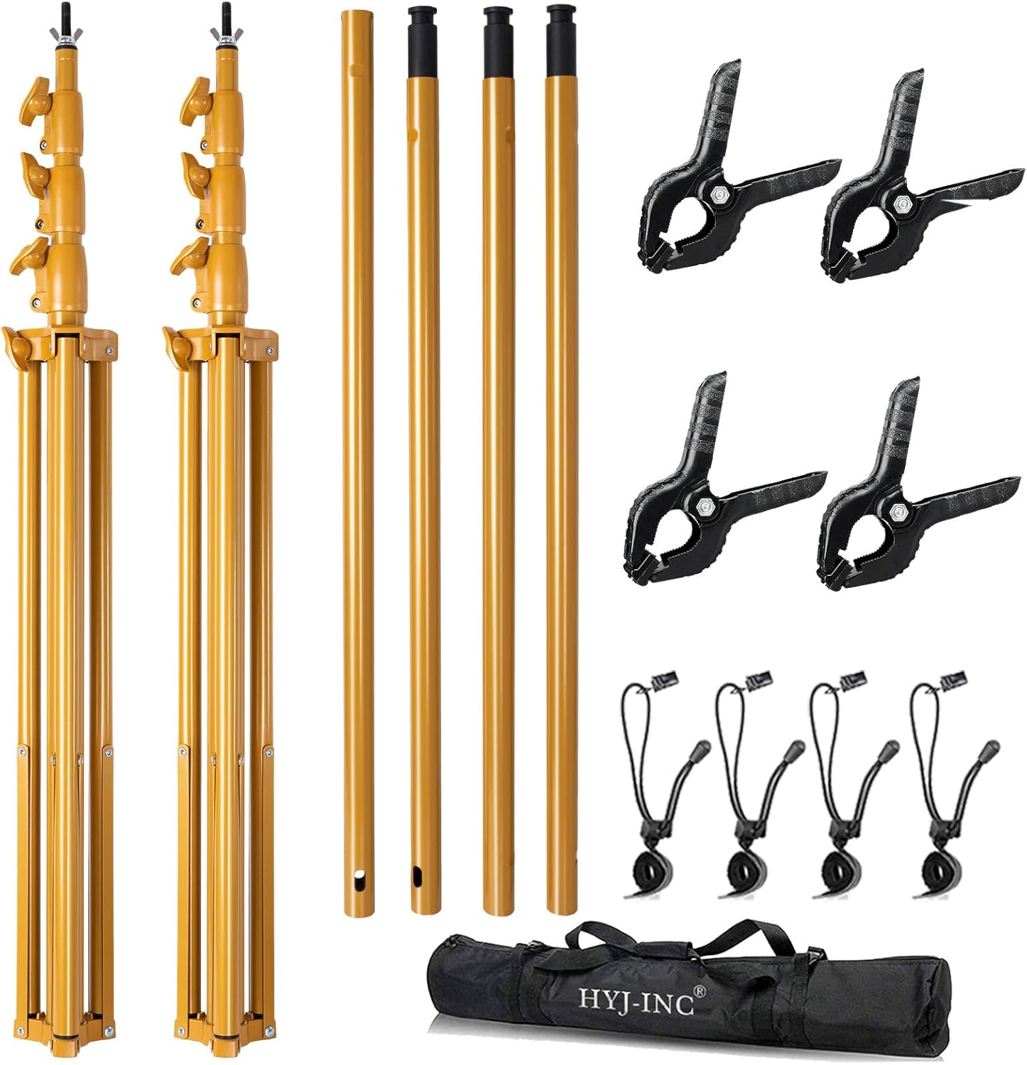Photography Backdrop Stand Gold Adjustable with Carry Bag k7