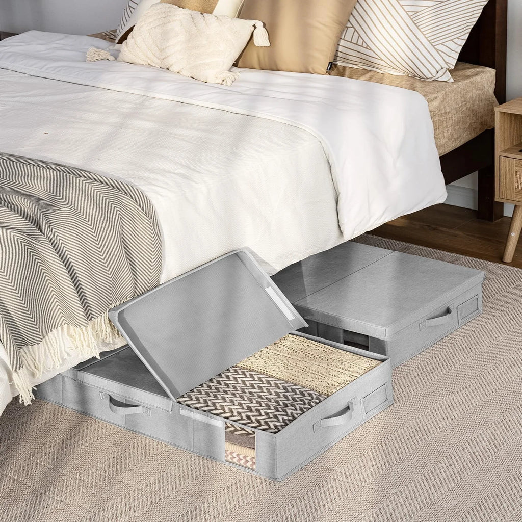 Under Bed Storage Bins with Lids and Handles q7k