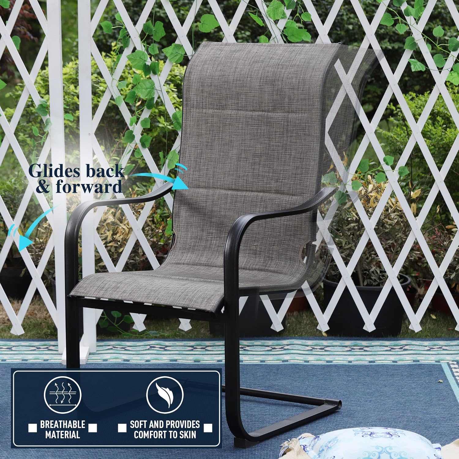 Outdoor Dining Set 7 Pieces Patio Table and Chairs a7