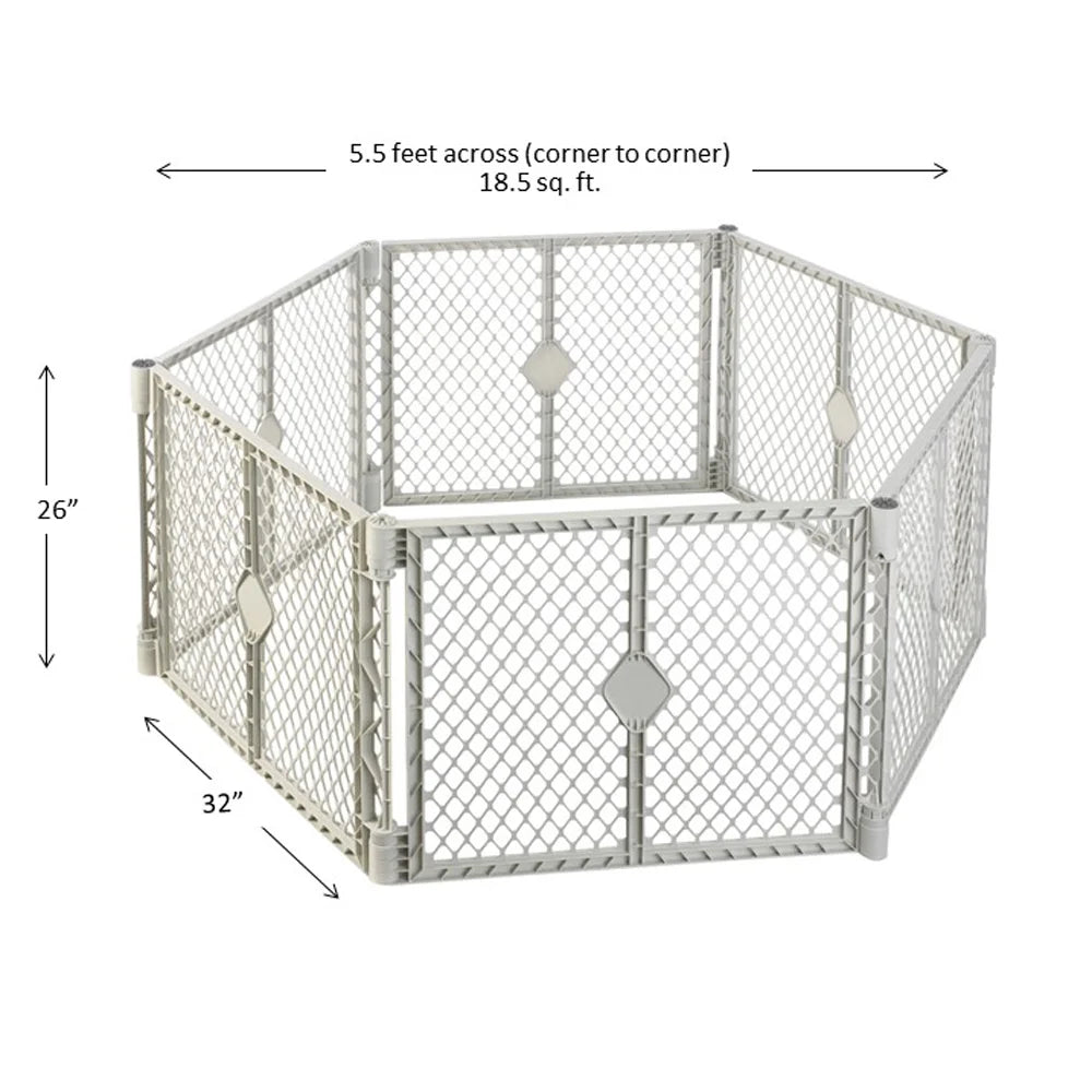 Baby Play Yard Gray Plastic a7