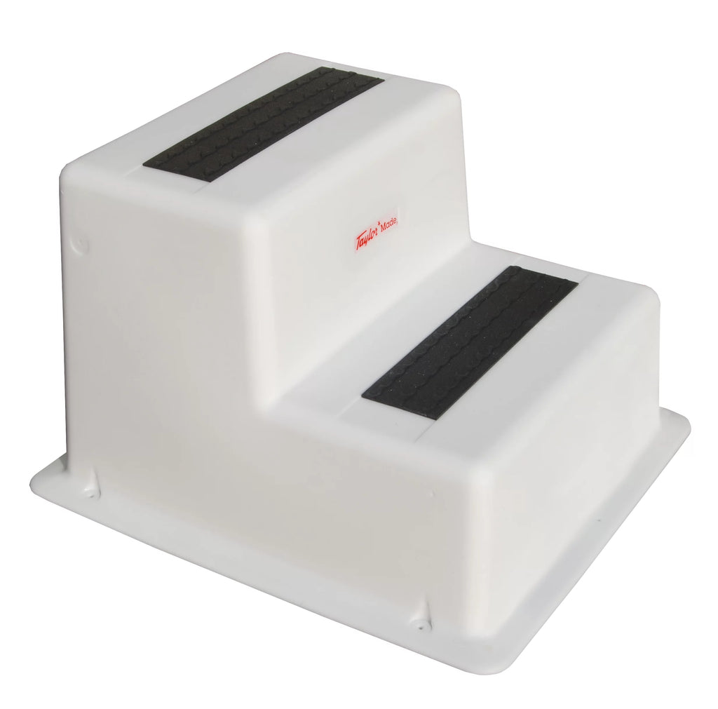 Taylor Made Products 47200 Stepsafe Dock Step, Double Tread, White