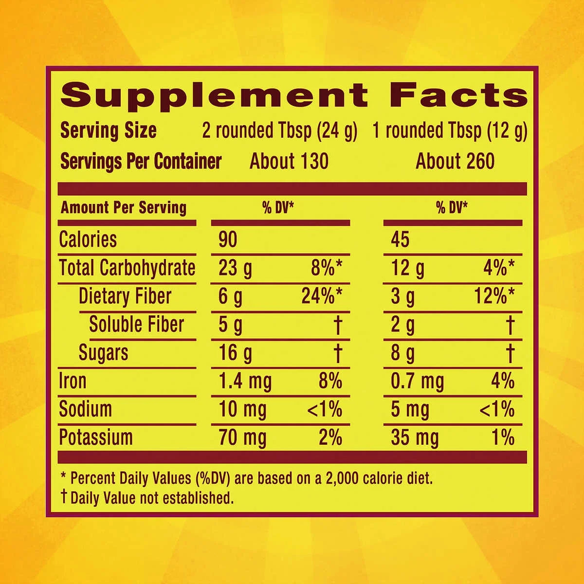 Fiber Supplement Orange 260 Servings q7