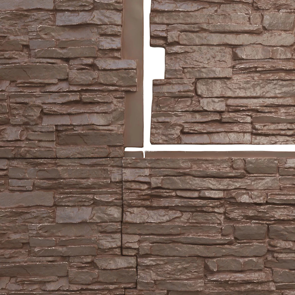 StoneWall Faux Stone Siding Panel 45 3/4in x 24 1/2in x 1 1/4in k7