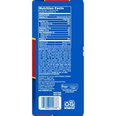 Corn Dogs frozen snack k7p