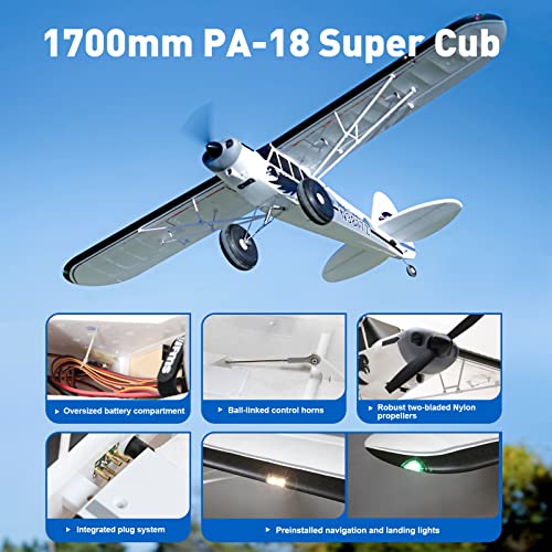 RC Plane 1700mm Piper PA-18 Super Cub 6CH PNP7k