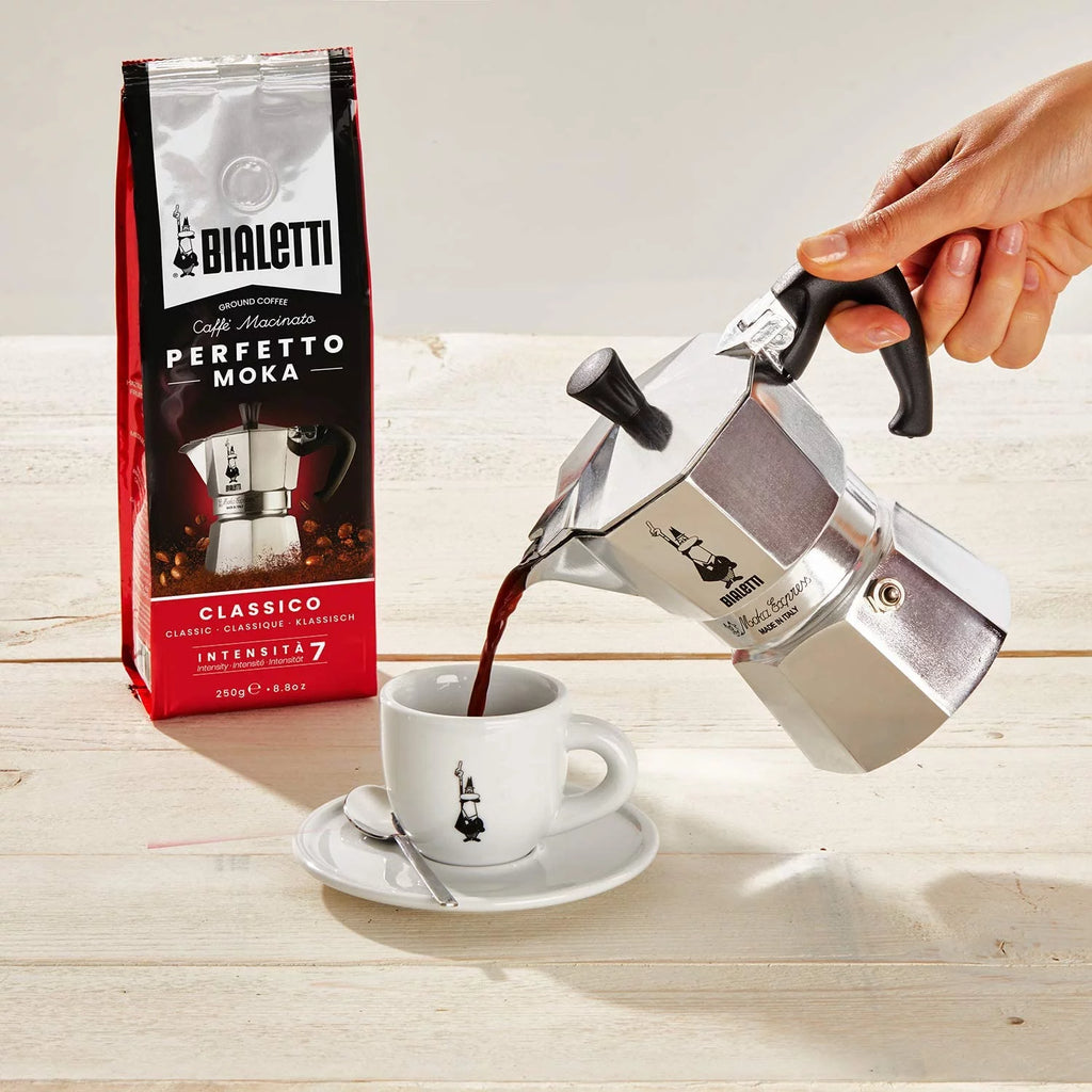 Espresso Coffee Maker 6 Cup Stovetop Silver a7