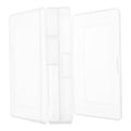 4 Pcs Small Boxes with Lids Parts Organizer Storage Basket Cube Clear White