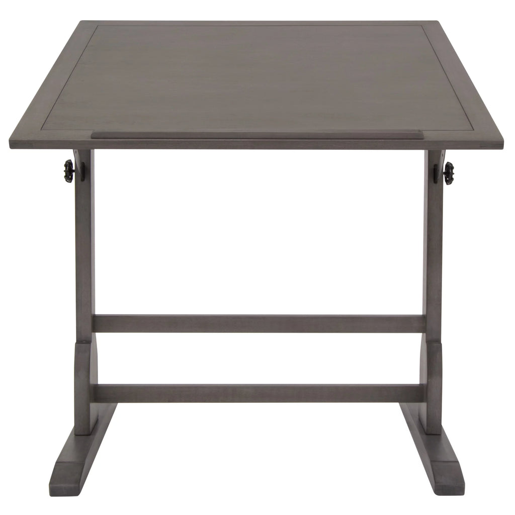 Solid Wood Drawing Table with Adjustable Top k7m