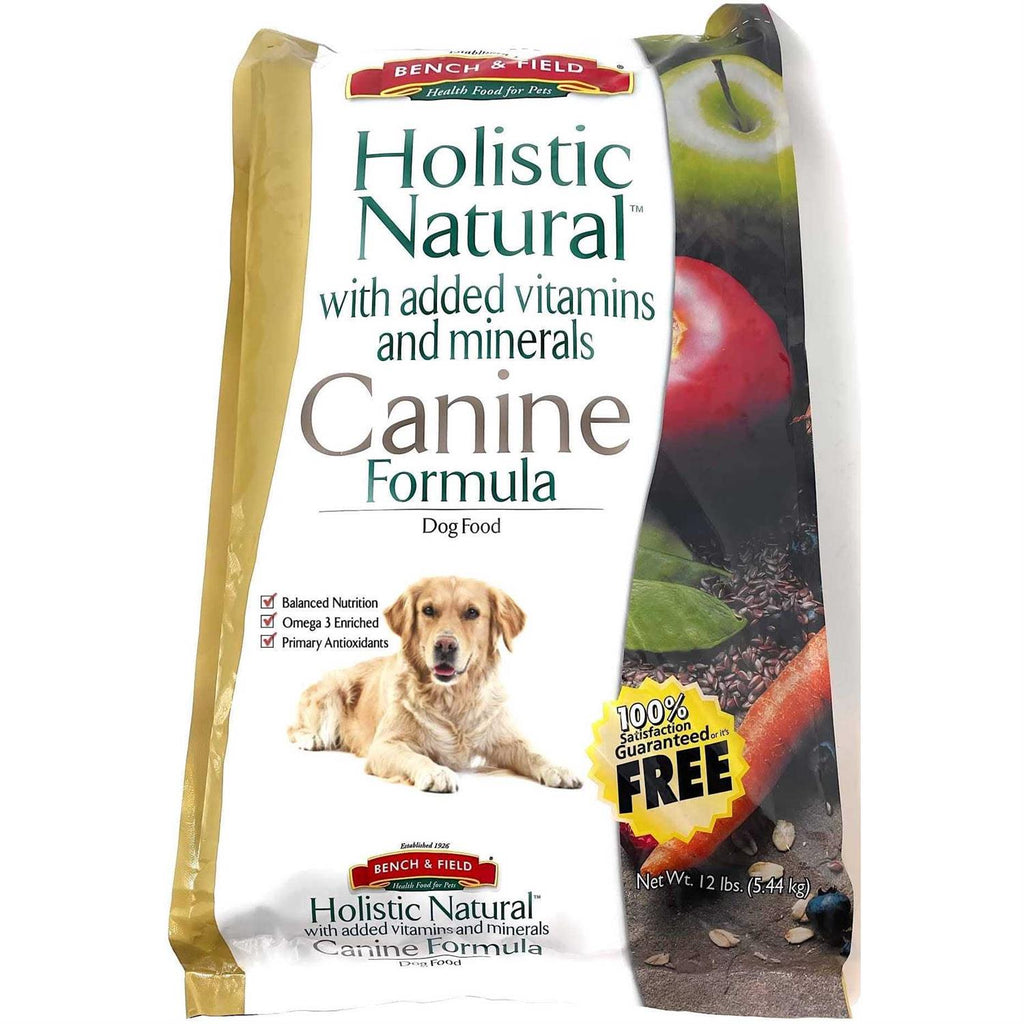 Bench &amp; Field Holistic Natural Adult Dry Dog Food, Chicken Meal and Brown Rice Recipe 6.6 lb Bag - Pet Supplies online store
