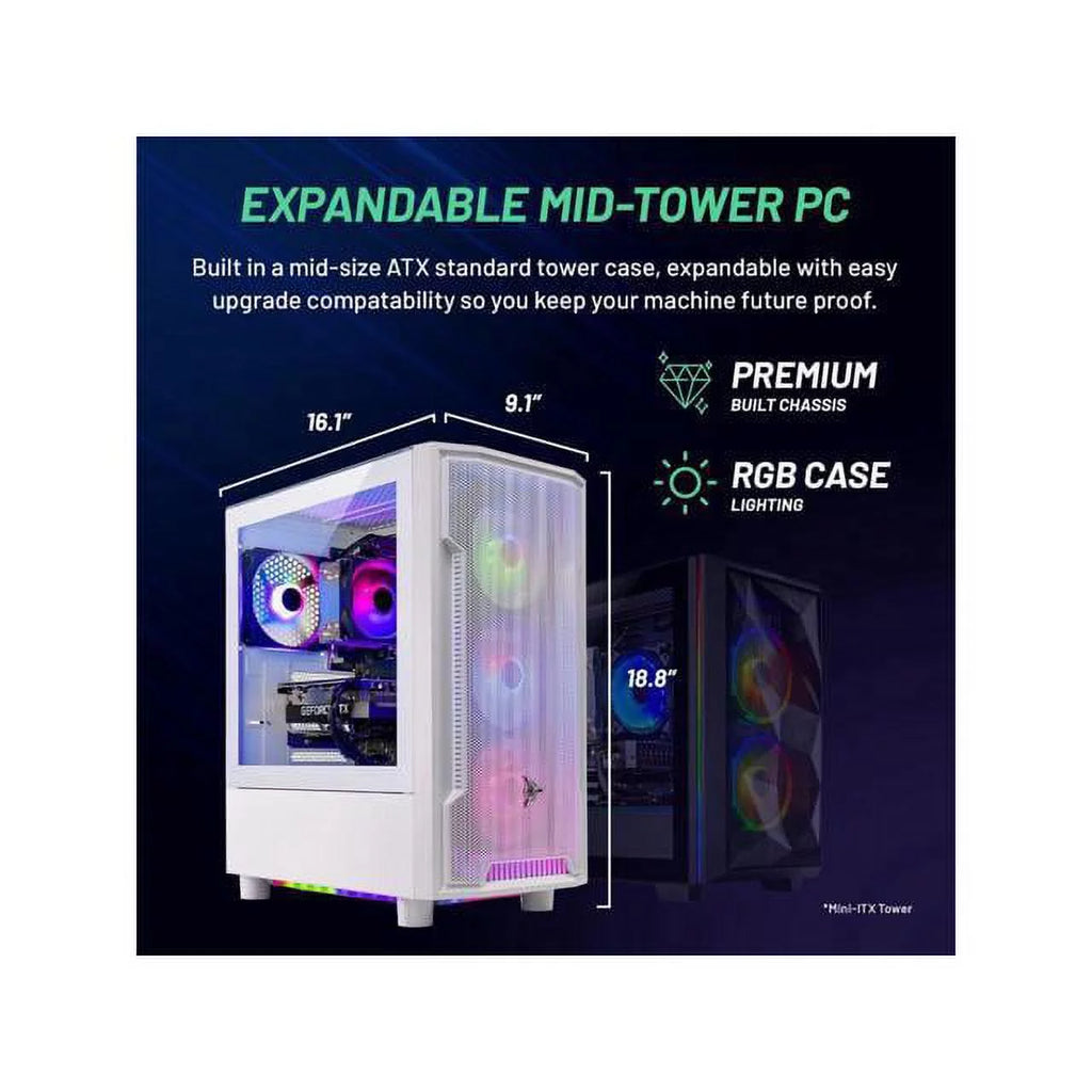 Gaming PC Desktop Intel Core i5 RTX 4060 1TB SSD 16GB RAM k7