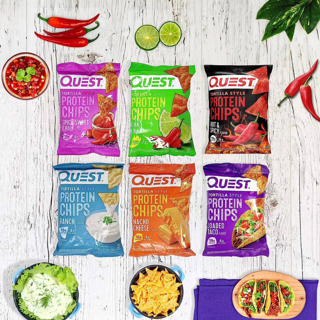 Protein Chips Variety Pack Assorted Flavors High Protein Snacks 6 Pack a7