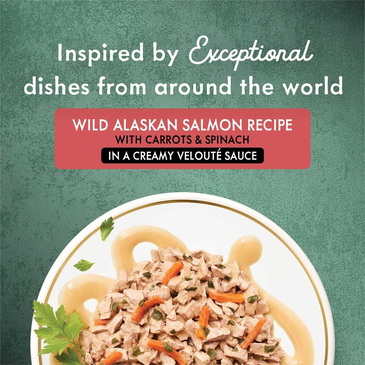 Wet Cat Food Salmon Recipe with Garden Veggies in Sauce k7m