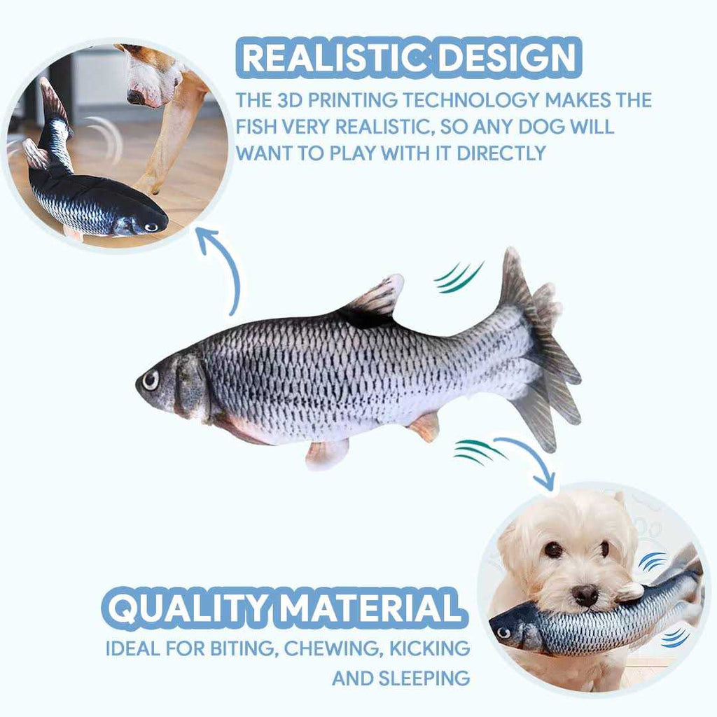 Interactive Moving Fish Toy for Dogs Cats k9