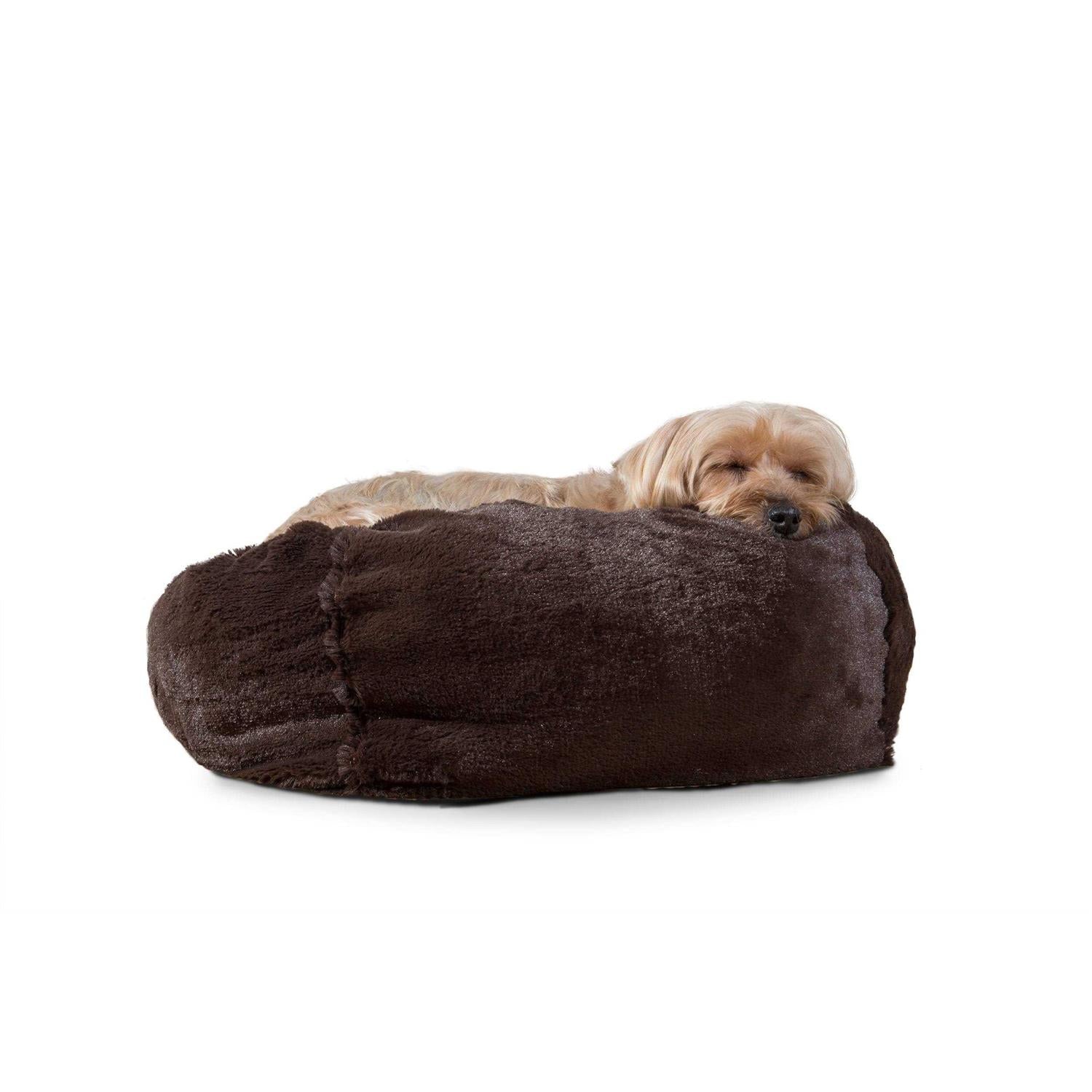 Dog Round Plush Ball Bed a7