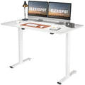 FlexiSpot 55"x28" Ergonomic Home Office Electric Height Adjustable Desk White Computer Standing Desk