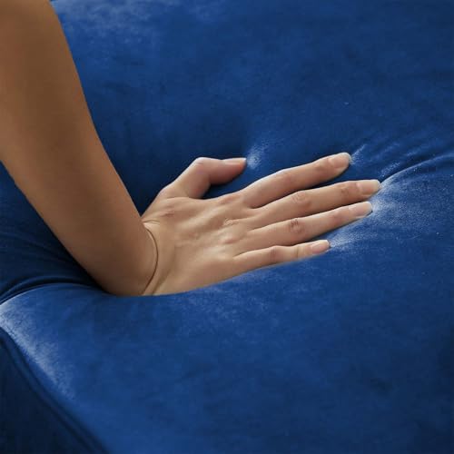 Velvet Loveseat Sofa for Living Room 59 Inch Modern Upholstered Cloud Couch a7