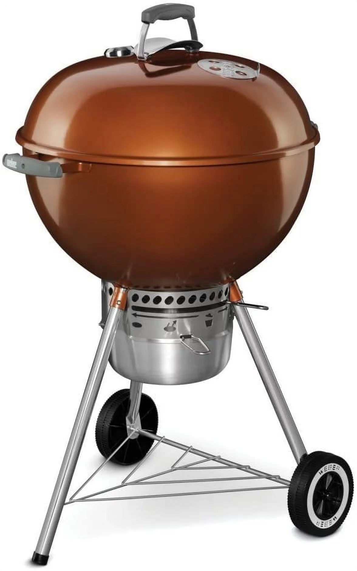 Weber 14402001 Original Kettle Premium Charcoal Grill, 22-Inch, Copper