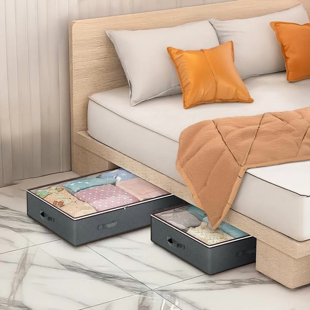 Under Bed Storage Containers Foldable Organizer Bins 6 Pack k7m